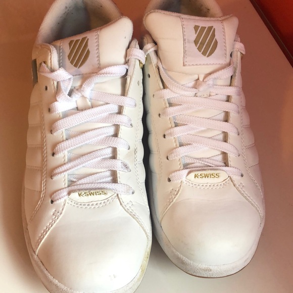 K-Swiss white and gold sneakers - Picture 3 of 3